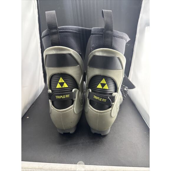 Fischer RC9 Cross Country Ski Boots Gray Black Adult Size 9.5 Nordic XC main image 4